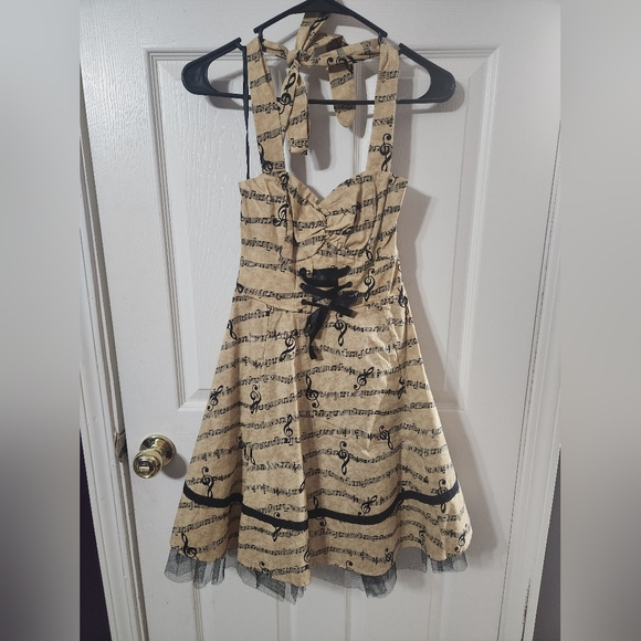 Hot Topic Music Note Halter Dress - Picture 4 of 4